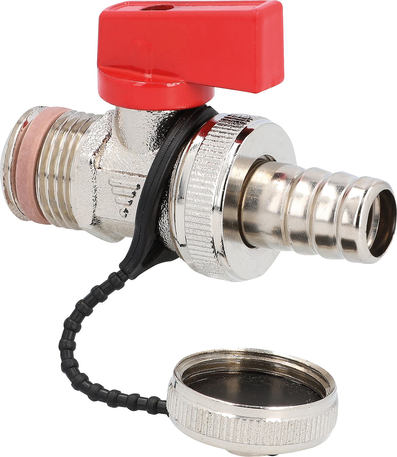 KFE-Kugelhahn Schell DN15(1/2"), mattchrom, leichte Ausführung
