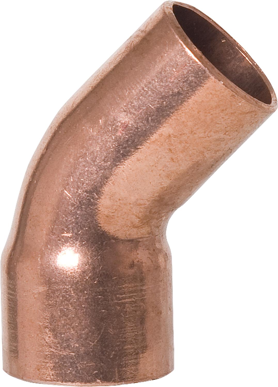 Copper solder fitting 5040 elbow 45°, 15 mm