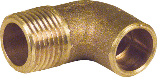 Red brass solder fittings 4092g 90° elbow male thread 15-R 3/8"