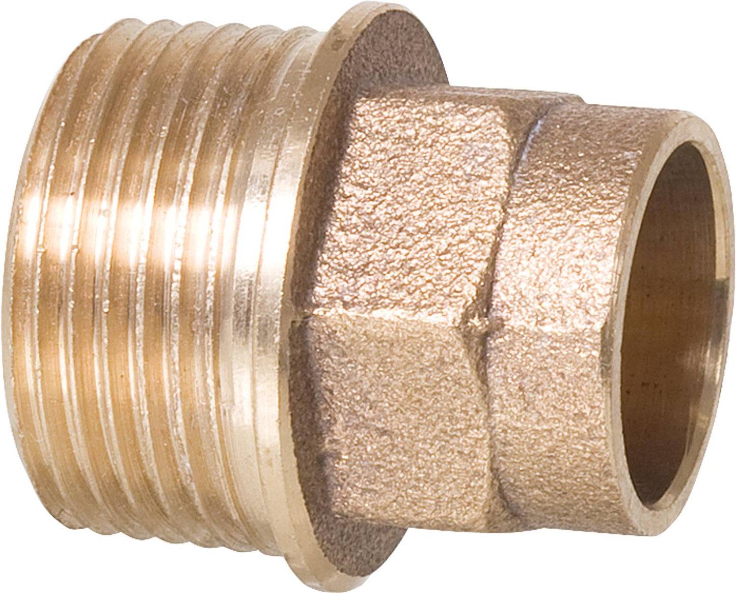 Red brass solder fittings 4243g transition nipple 15-R 1/2" male thread