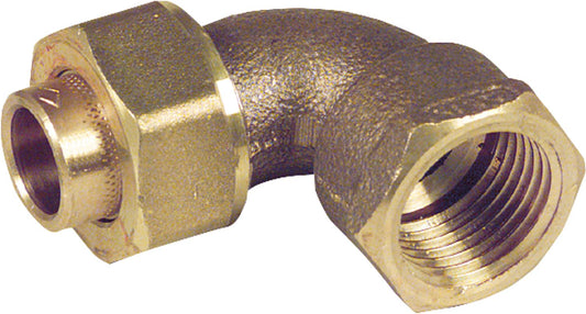 Red brass solder fittings 4096g elbow fitting 90° conical sealing 22-R 3/4" i/i