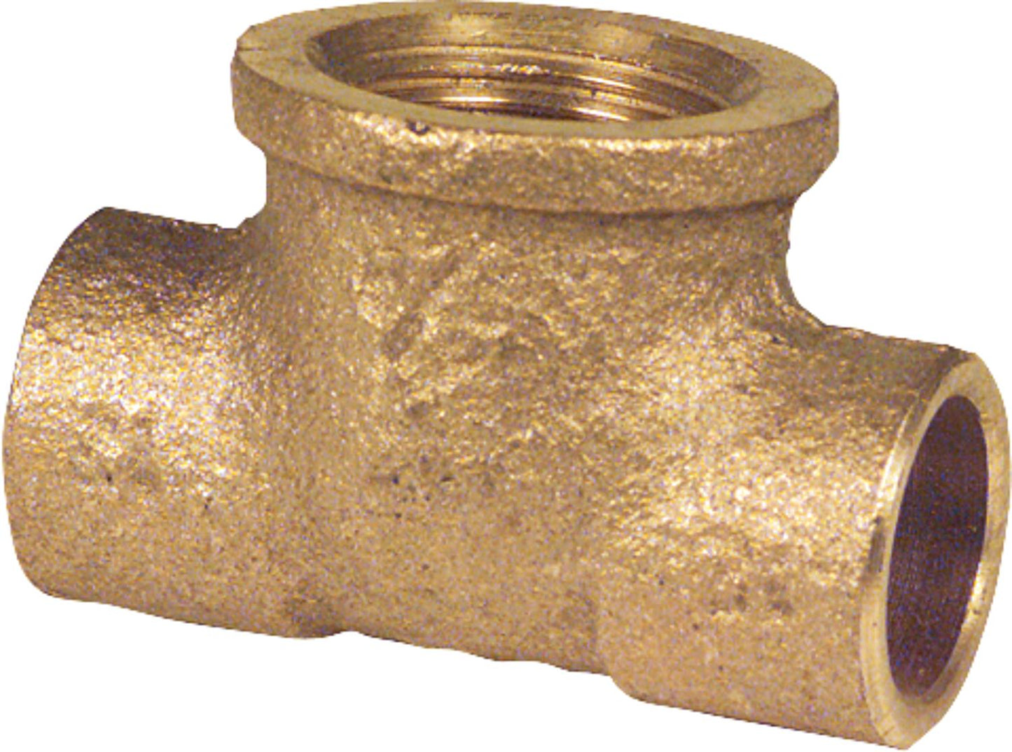 Red brass solder fittings 4130g T-piece i. outlet with internal thread 15-R 3/8"-15