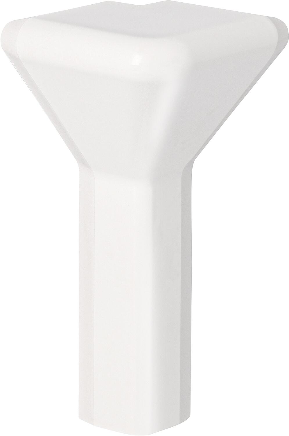 Aussenecke AEEC-K  Kunststoff für Basis-Wandblende BWEC-3 und BWEC-3D, RAL 9016