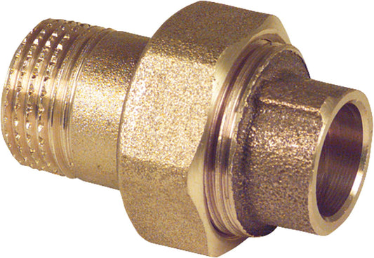 Red brass solder fittings 4331g screw connection flat sealing 15-R 1/2" male thread