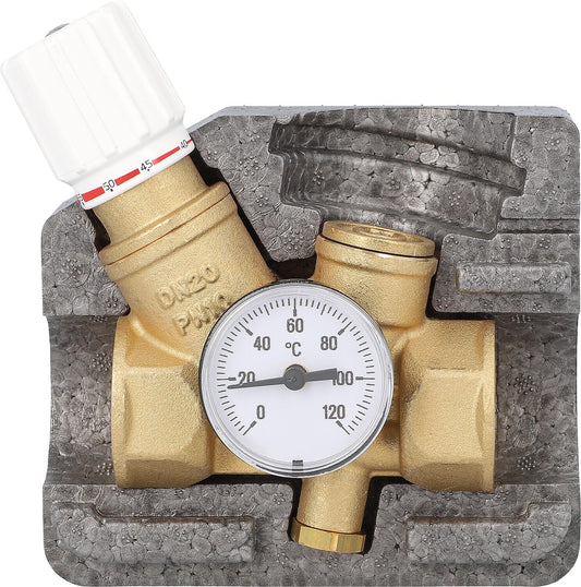 Thermostatisches Zirkulations-Regulierventil RTV B, DN15 (1/2"), mit Dämmschale