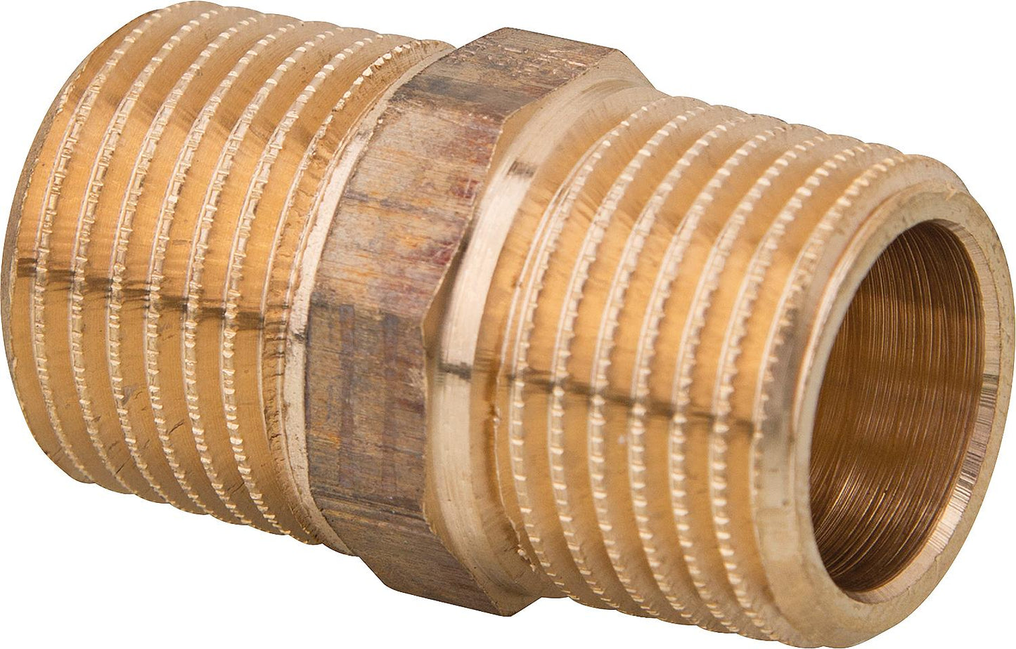 Red brass threaded fitting double nipple type 3280 1/4" axa