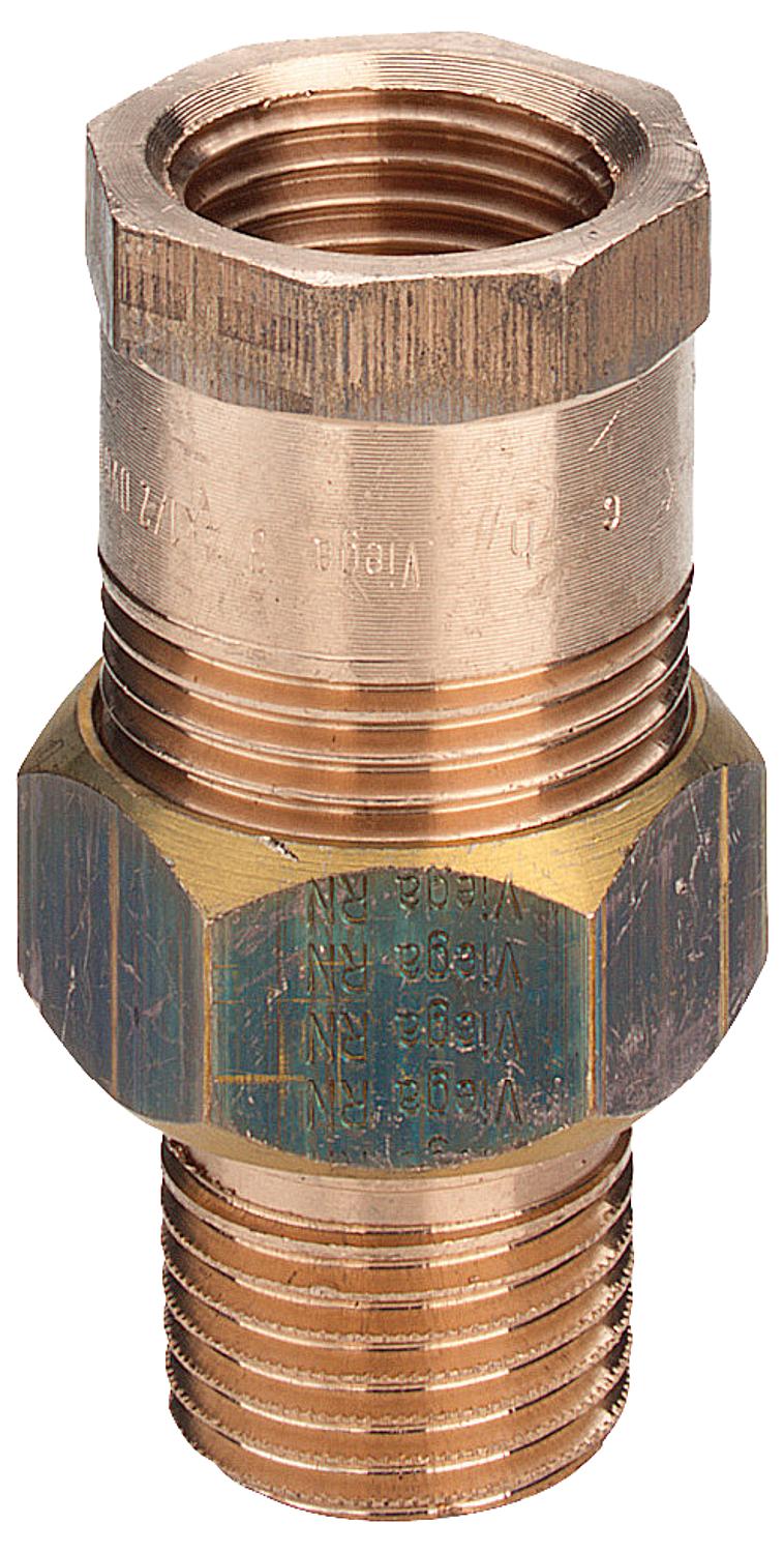 Raccord fileté en laiton rouge
 Raccord à vis (filetage femelle x filetage mâle)