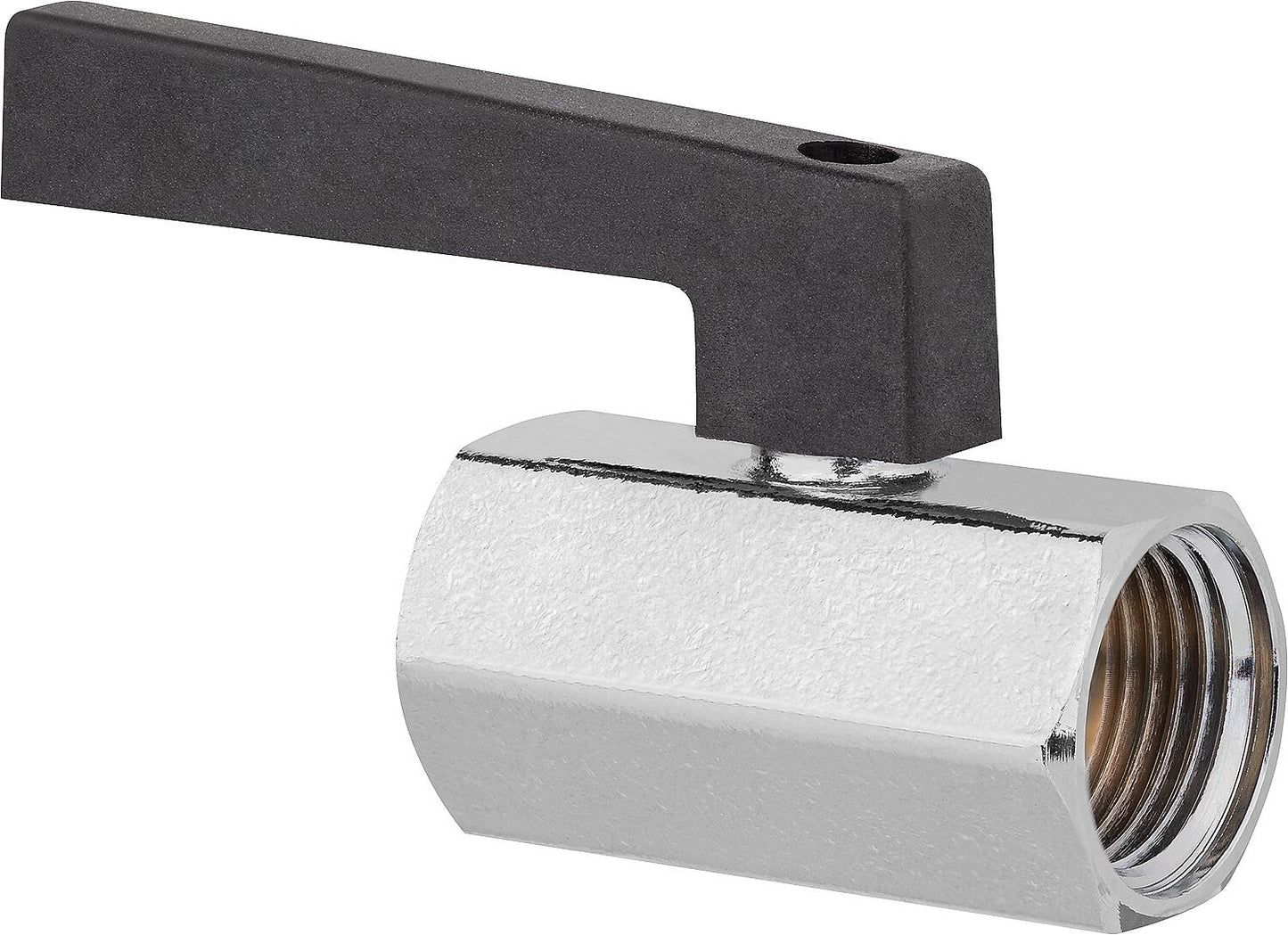 Mini ball valve with long lever 1/8" x 1/8" female thread x female thread