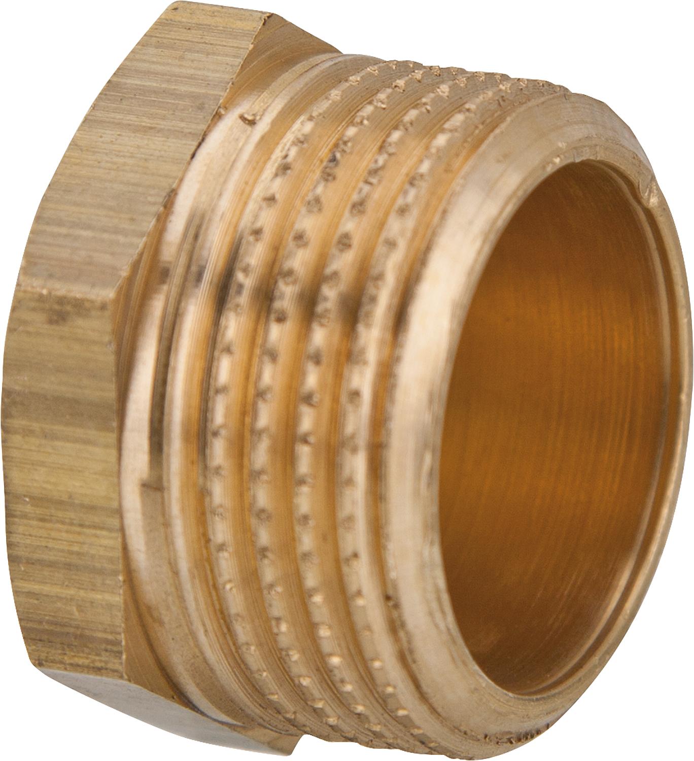 Brass plug 1 1/2" male thread