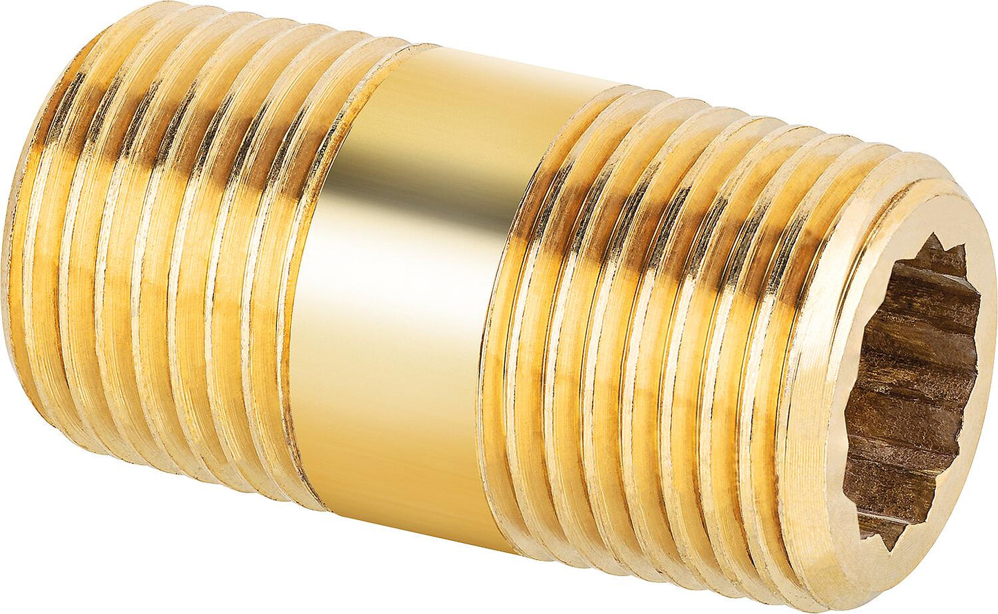 Double nipple brass 1/2"x 30