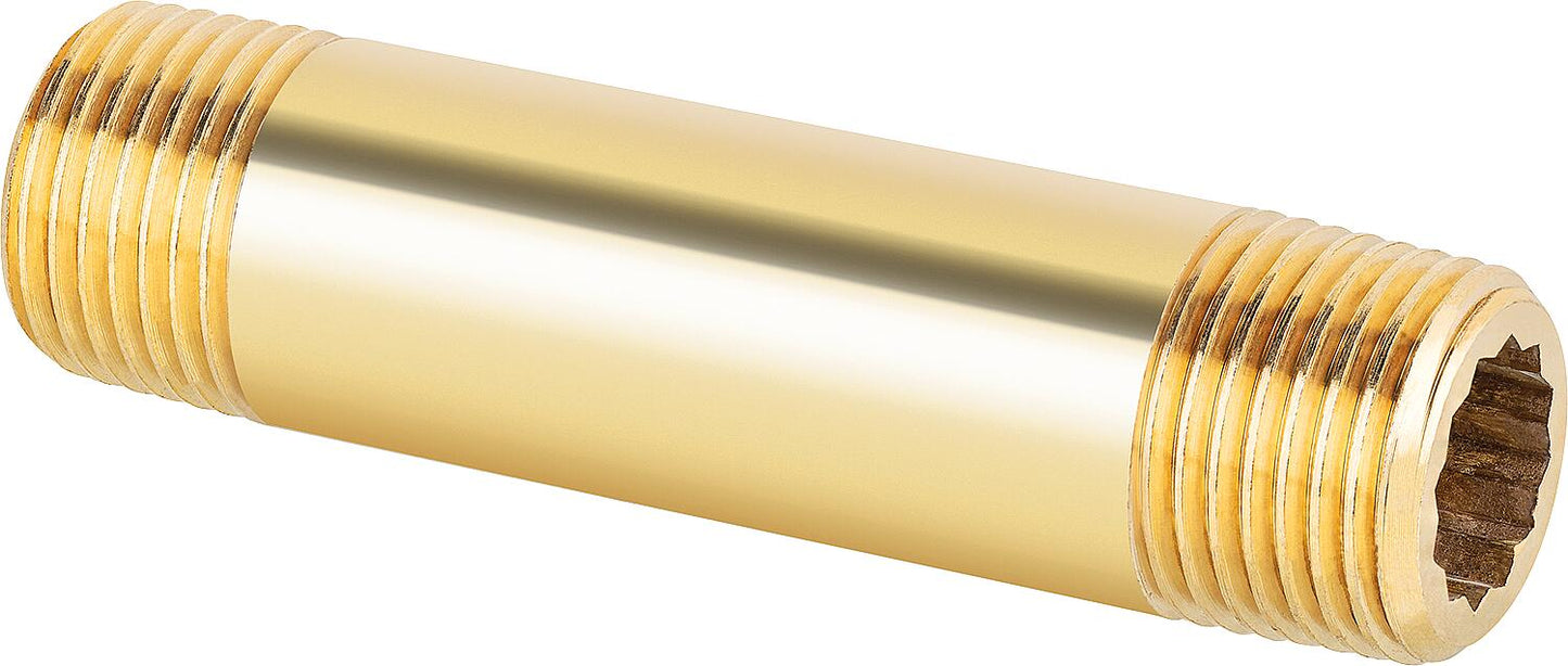 Double nipple brass 1/2"x 30