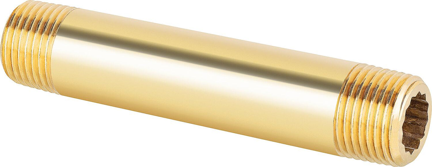 Double nipple brass 1/2"x 30