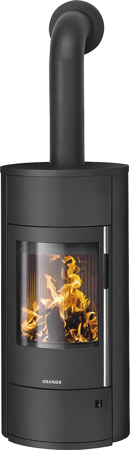 Kaminofen Oranier Polar Neo Vantage W+, Stahl Schwarz, Korpus Stahl Schwarz