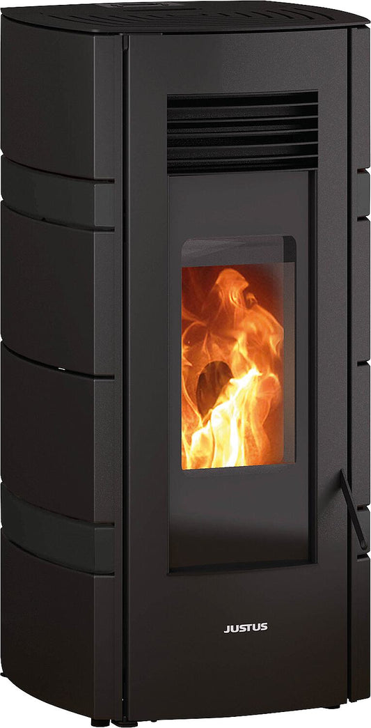 Pelletofen Justus Sia, Stahl Schwarz