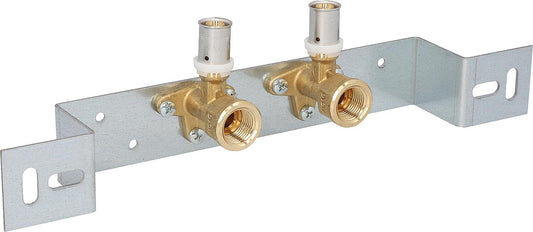 Wall angle gauge holder, pre-formed 16x2mm - DN15(1/2"), 76mm, TH contour, WS-Press