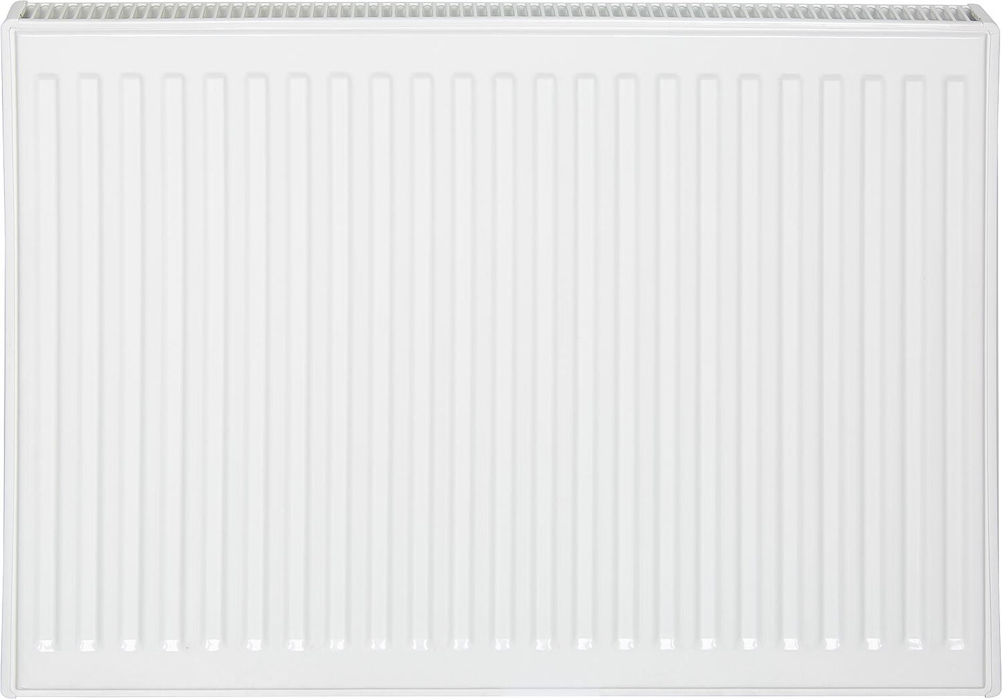 Profile radiator PLATTELLA V6 L, standard connection 6-way, type 11/500/1400, color white RAL 9016