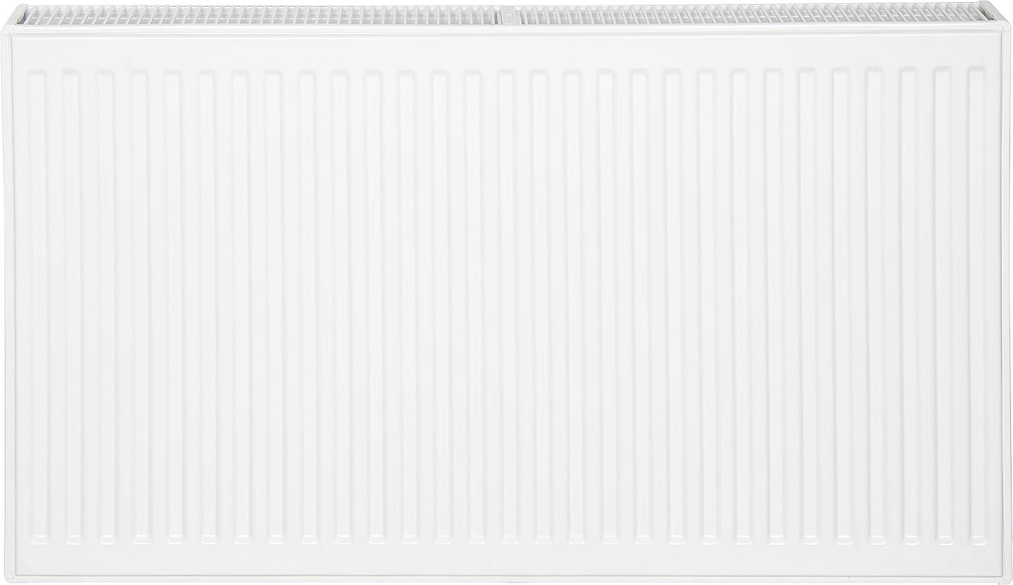 Profile radiator PLATTELLA V6 L, standard connection 6-way, type 22/500/2400, color white RAL 9016