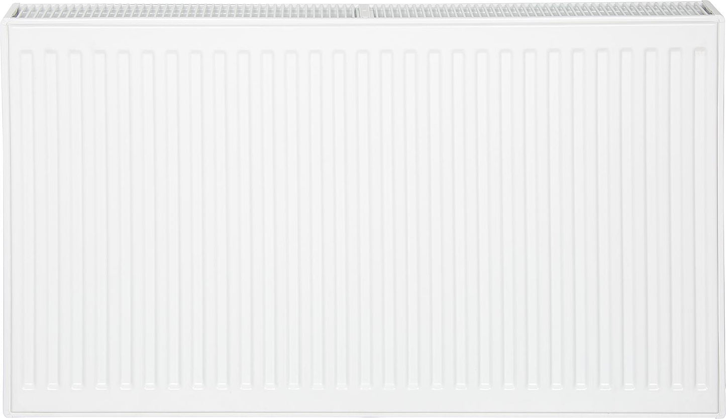 Profile radiator PLATTELLA V6 L, standard connection 6-way, type 33/900/1400, color white RAL 9016