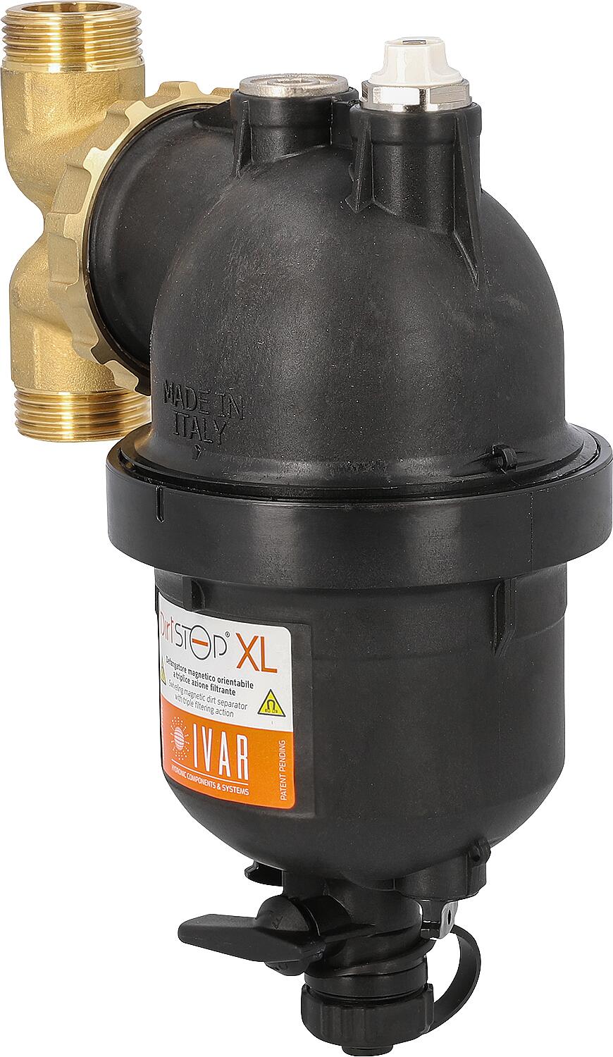 Séparateur de magnétite et de boues Dirtstop XL type BM, joint plat AG