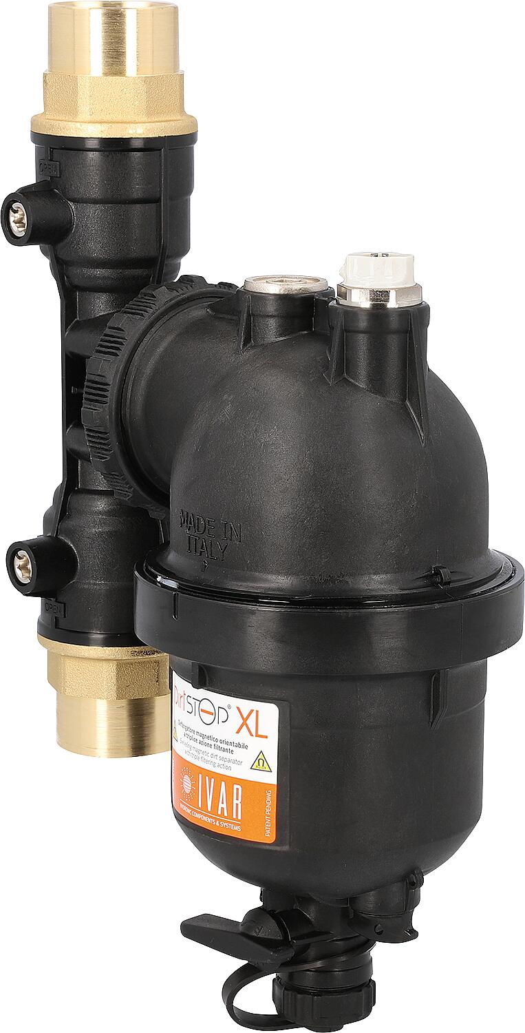 Dirtstop XL magnetite and sludge separator, type PF, lockable, DN20 (3/4"), internal thread