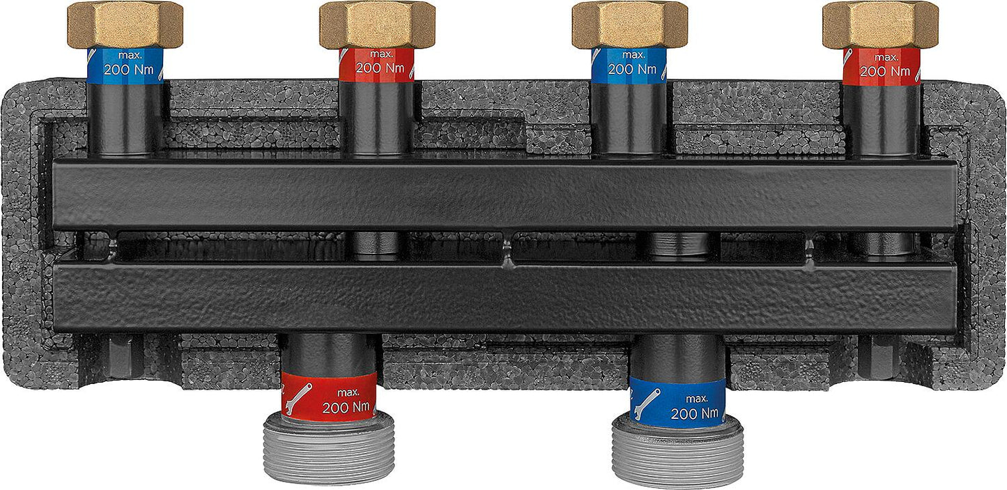 Evenes VT 2/2 ÜWM boiler manifold DN 20(3/4"), 2m³/h, 50kW, incl. bracket and insulation