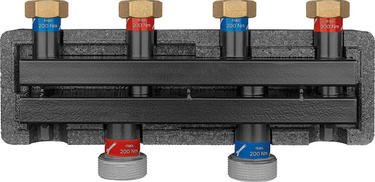 Evenes VT 2/2 ÜWM boiler manifold DN 20(3/4"), 2m³/h, 50kW, incl. bracket and insulation