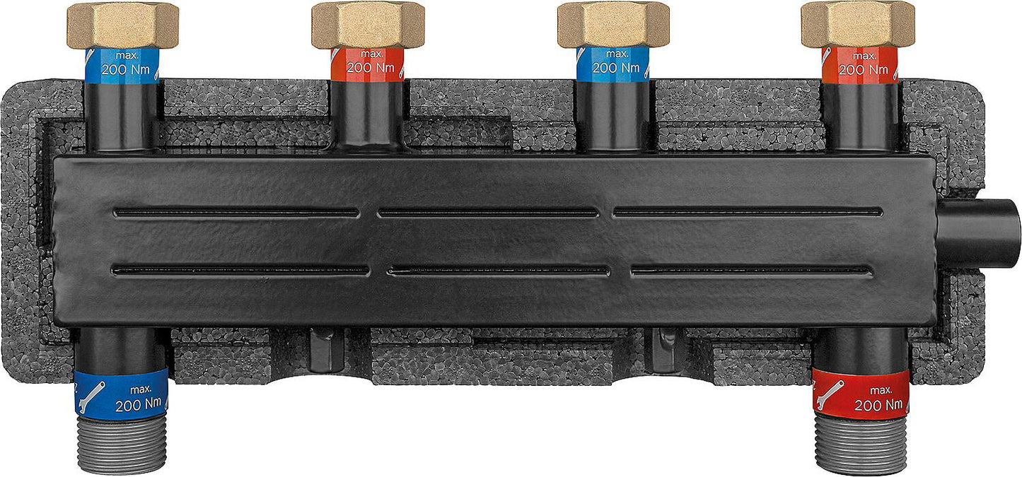 Evenes VTW 2/2 ÜWM DN20 (3/4") combination manifold, 2m³/h, 50 kW, including bracket and insulation