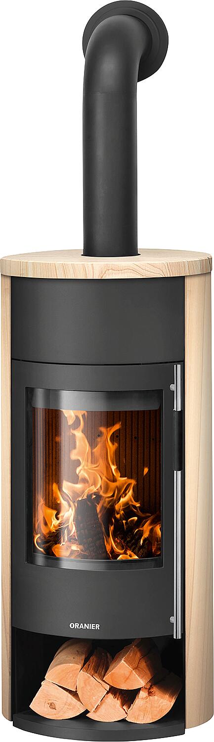 Poêle à bois Oranier Polar Neo W+, acier noir