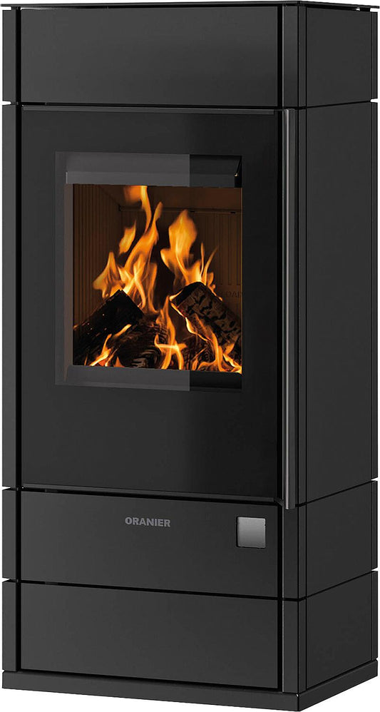 Poêle à bois Oranier Teja W+, acier, noir