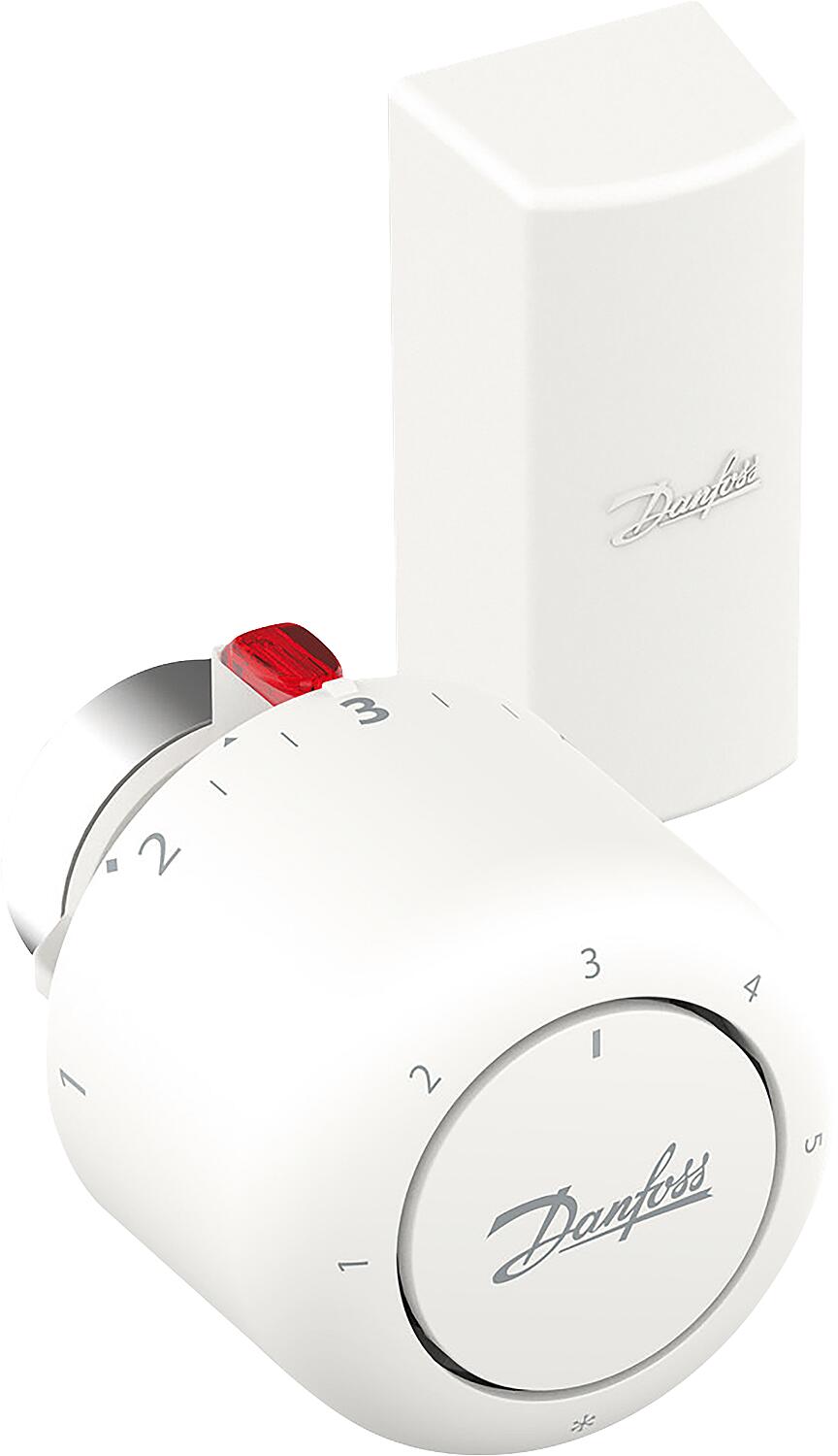 Tête thermostatique Danfoss Aero RA/VL, raccord à bride 26 mm, élément de service avec sonde déportée 0-2 m