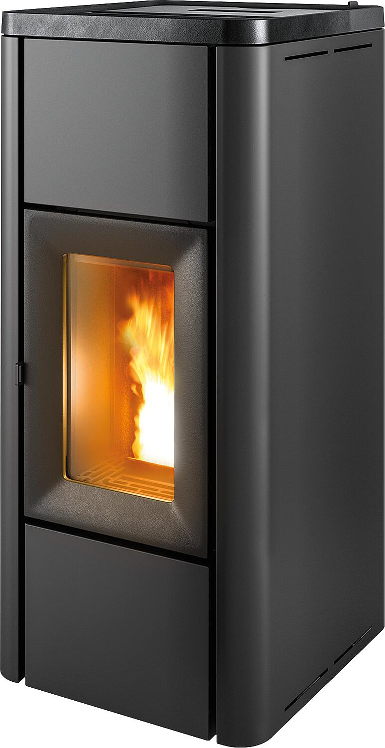 Pelletofen MCZ Mida Air 8 R, Grundgerät mit Verkleidung Weiss Metall, 8,0 kW