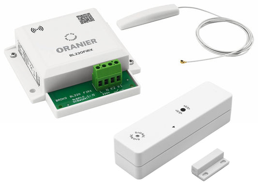 Système de surveillance sous vide Oranier : récepteur radio intégré et interrupteur de contact de fenêtre