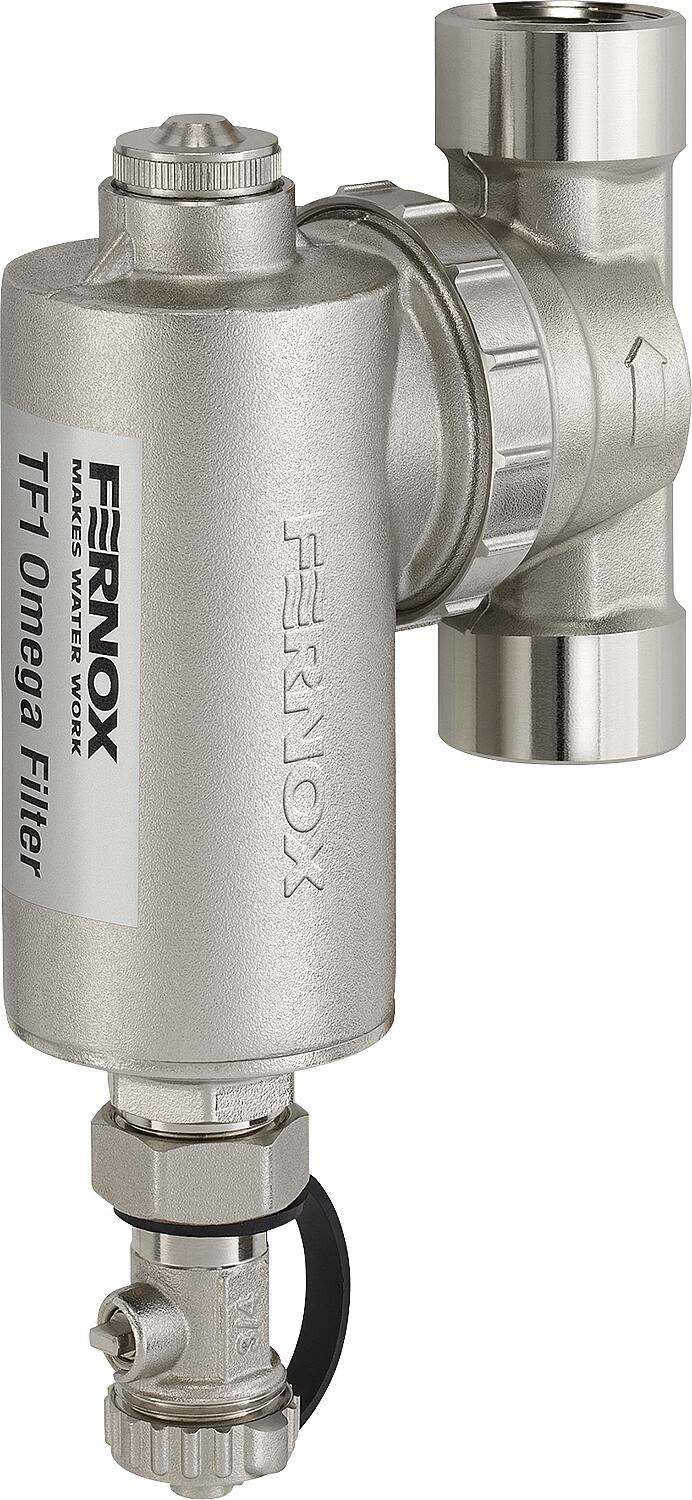 Séparateur de magnétite et de boues TF-1 Omega, filetage intérieur DN40 (1 1/2")