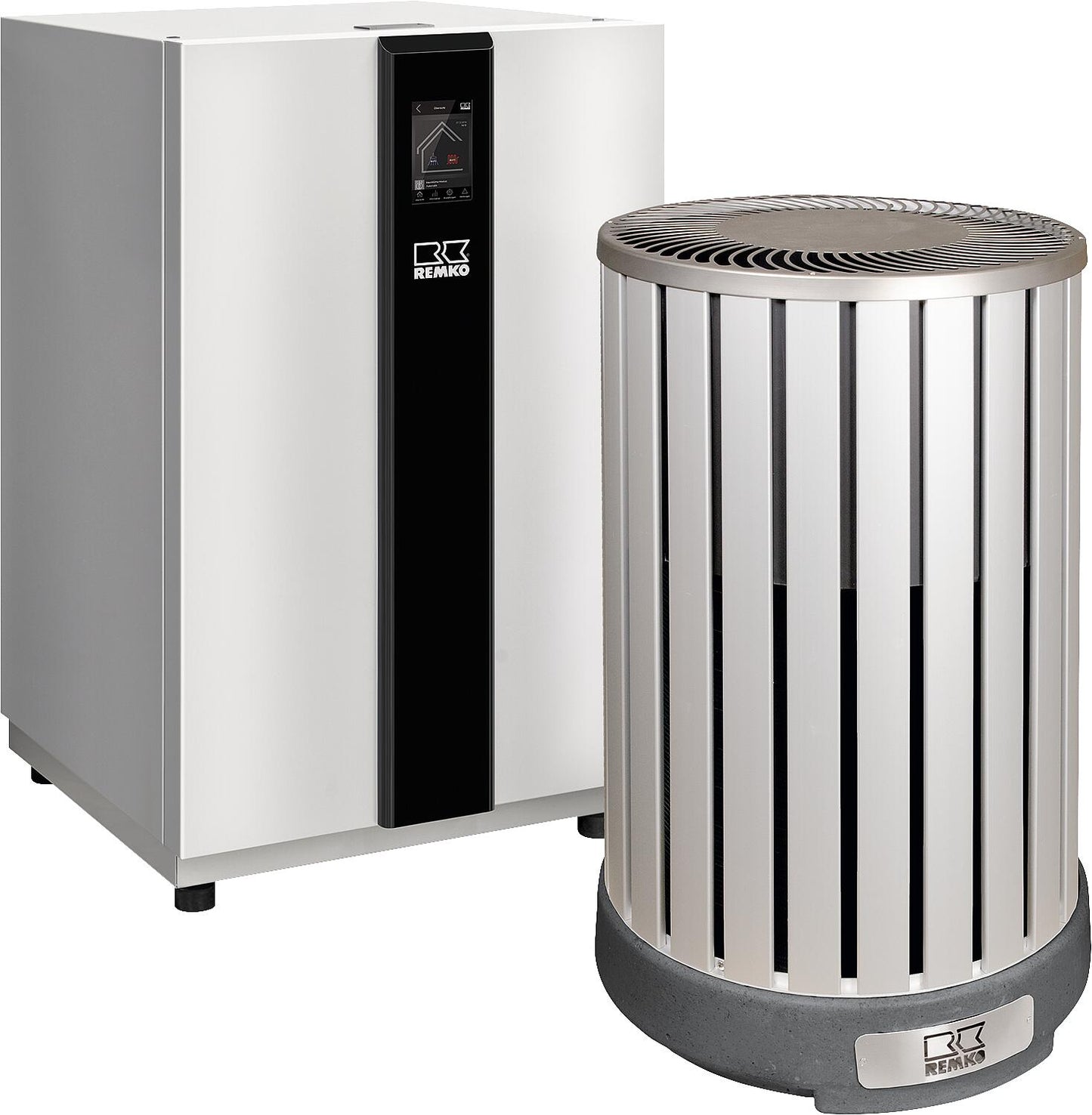 Remko HTS 90 split heat pump (R 410A), 1 - 8 kW, outdoor unit aluminum look