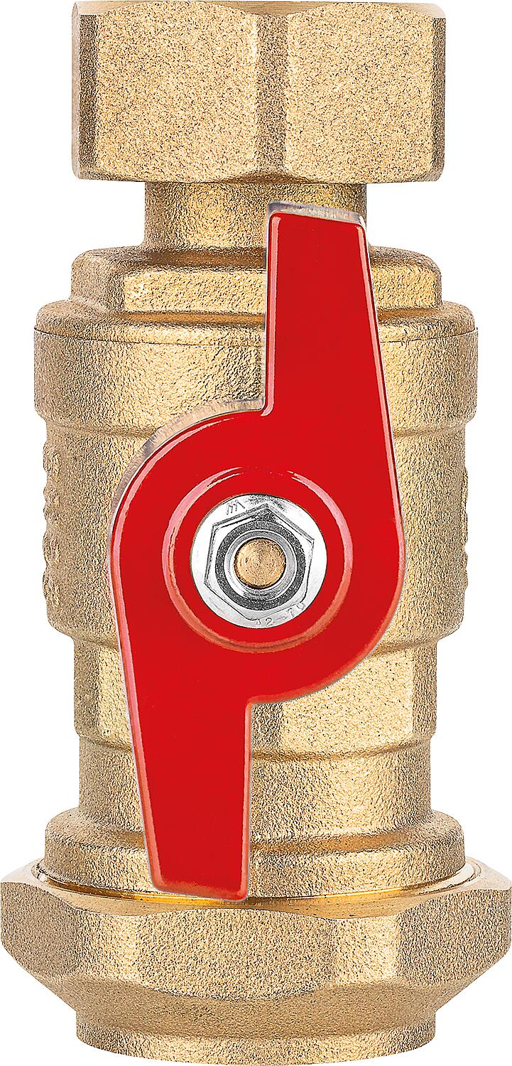 Kugelhahn für Soleverteiler ÜWM DN25(1") x 32mm-Klemmring