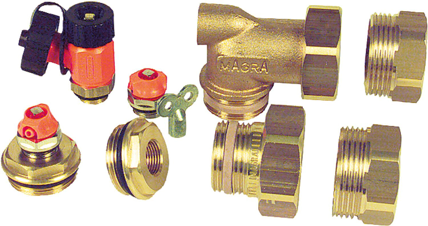 Magra connection set 60, version V, with screw connection, 1" self-sealing