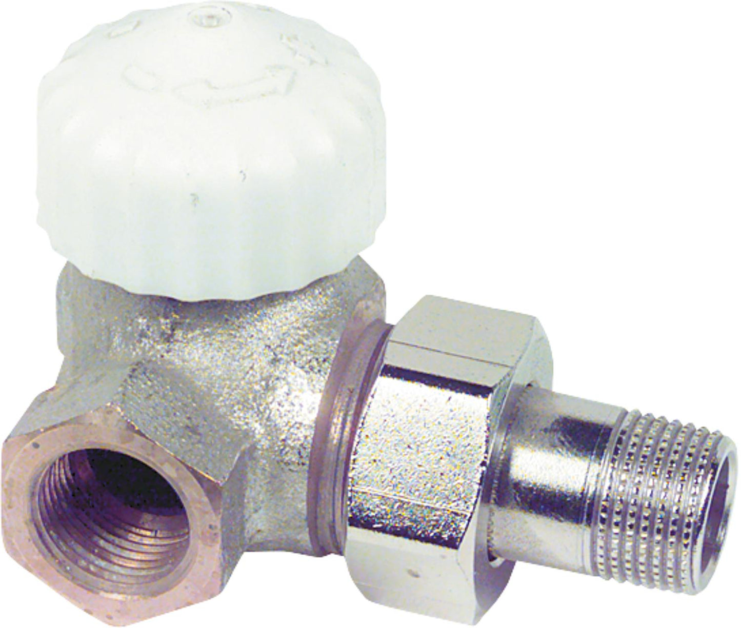 Thermostatic valve body IMI Heimeier V-exact II, DN10 (3/8"), left-hand angle
