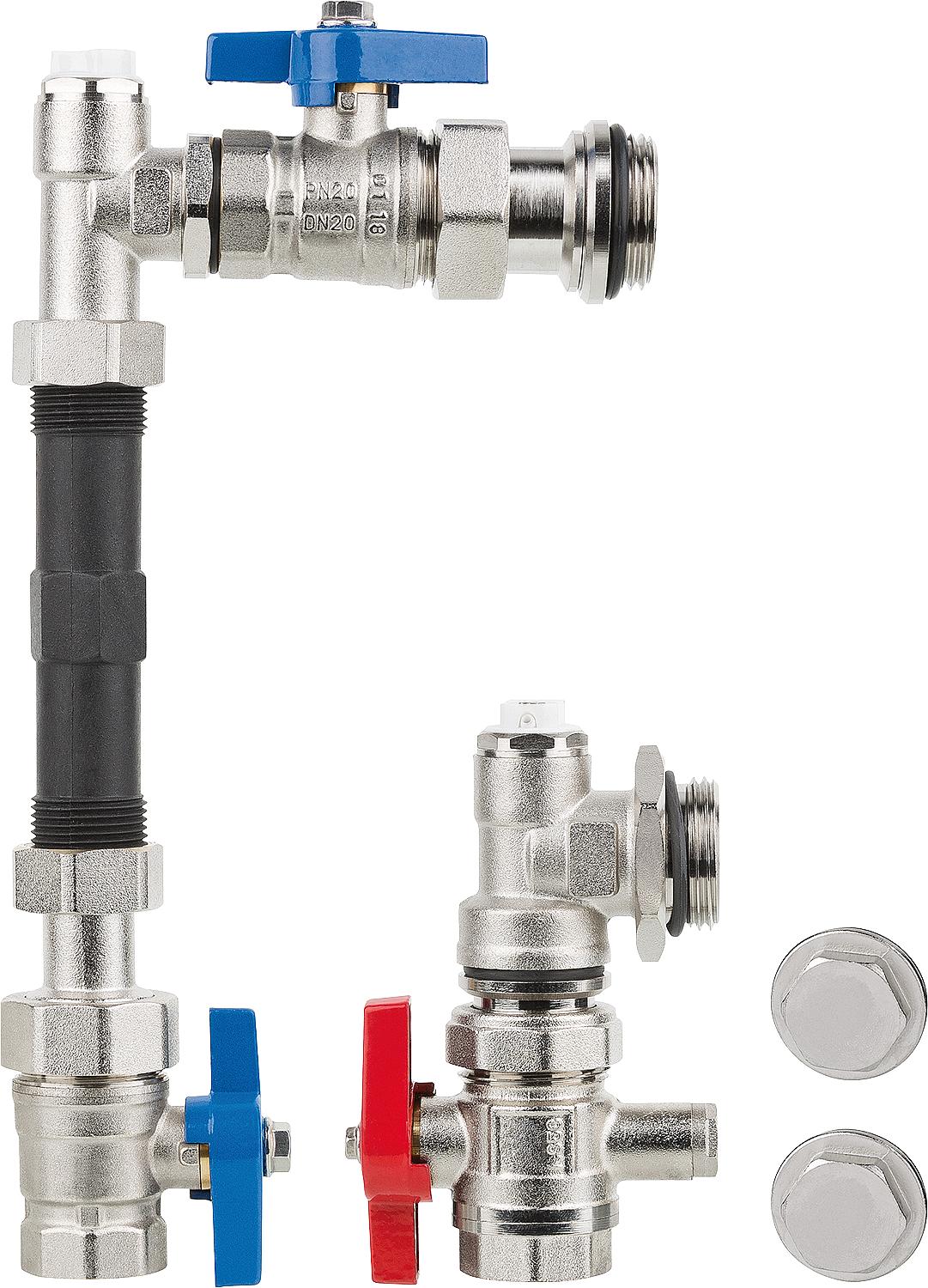 WS connection set WMZ V 3/4" vertical
