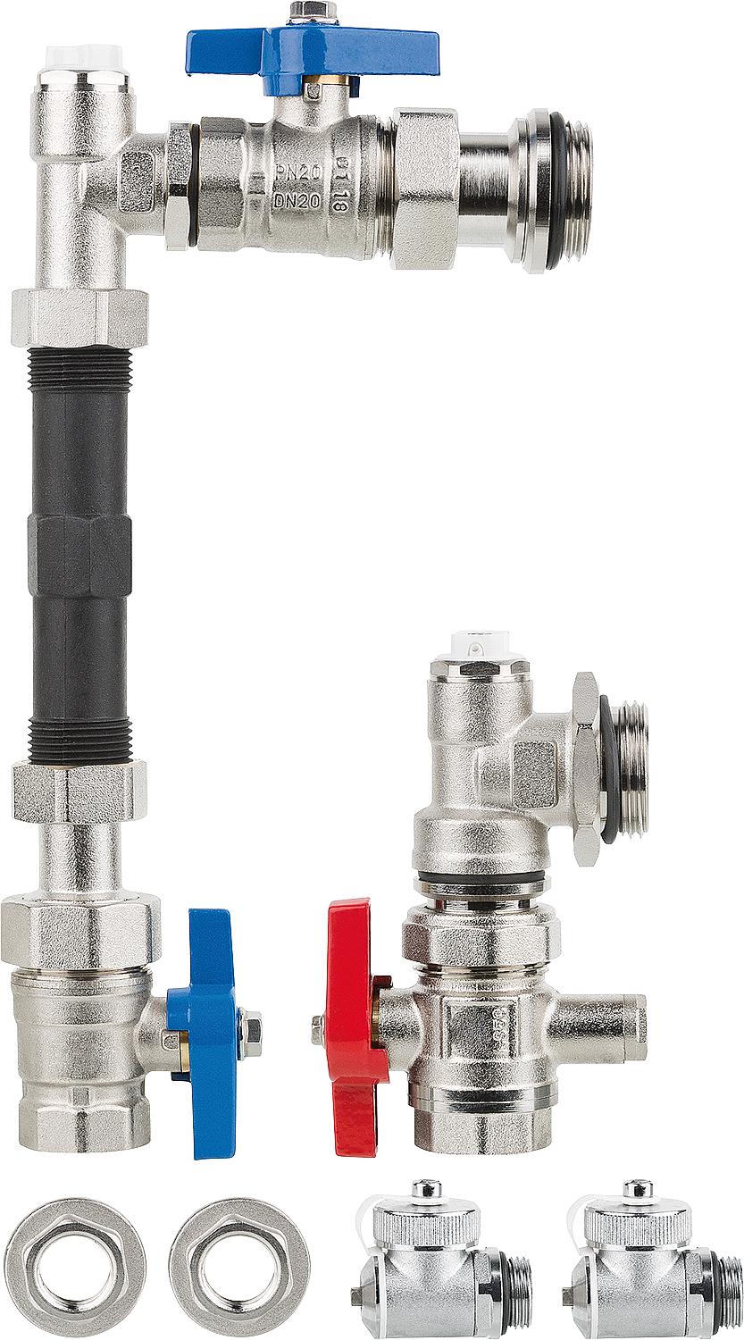 WS connection set WMZ V 3/4" vertical