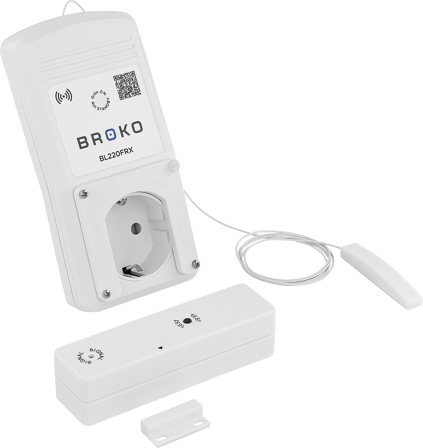 Interrupteur de sécurité sans fil pour l'évacuation des gaz d'échappement BL220F, version à prise