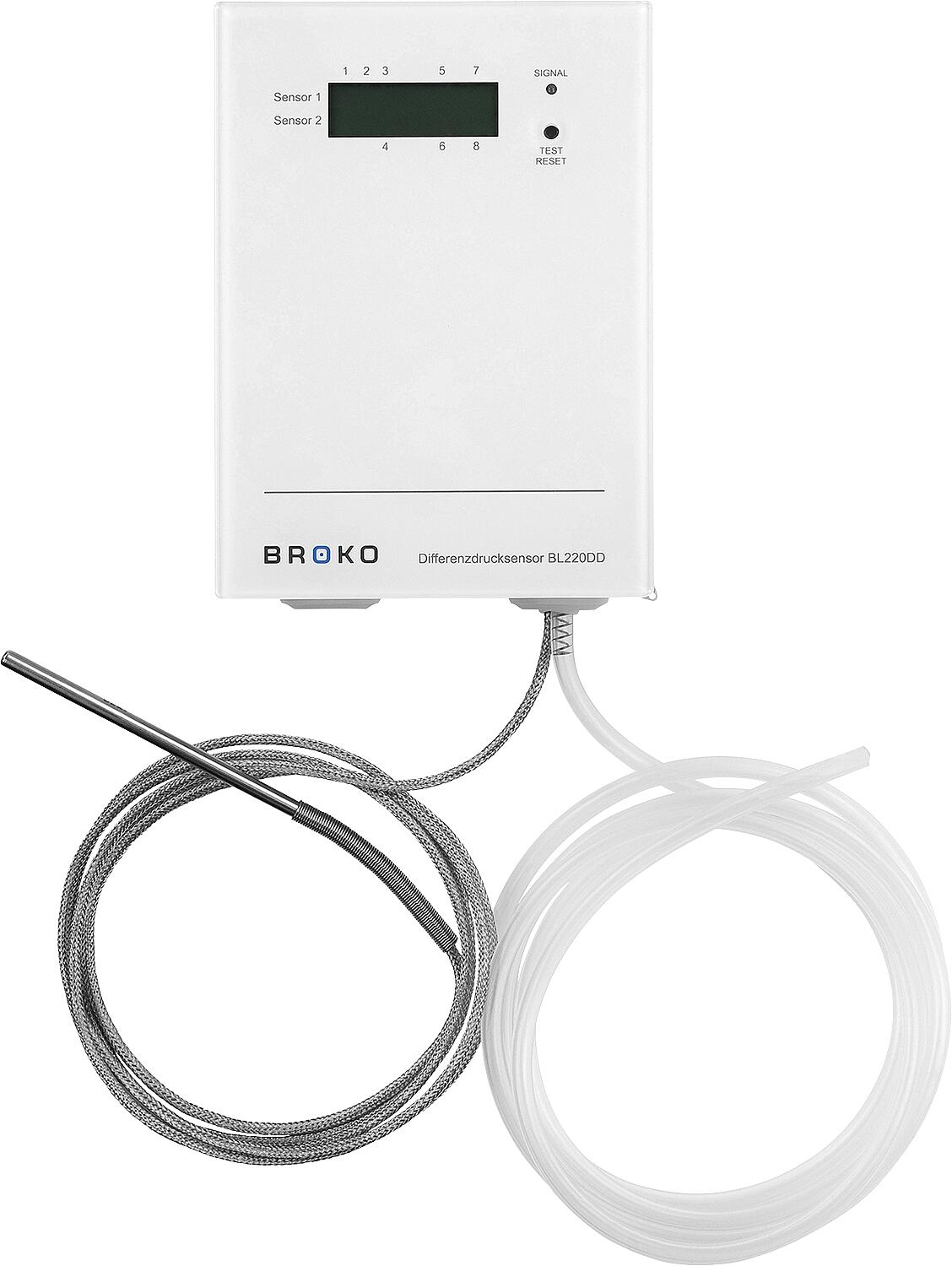 Capteurs sans fil de pression différentielle et de température BL220DDu+BL220TEMP, encastrés