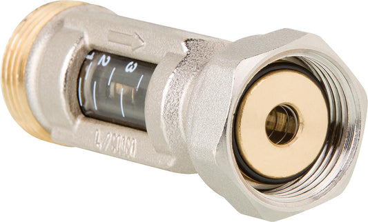 Flow meter 1-4 l/min 3/4" Eurocone connection