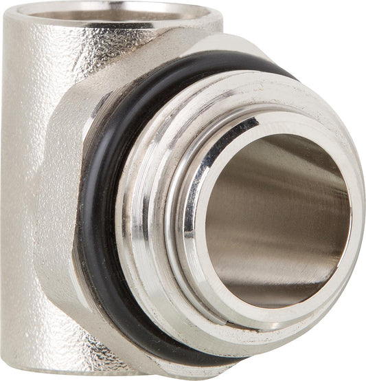 End piece 1" self-sealing nickel-plated