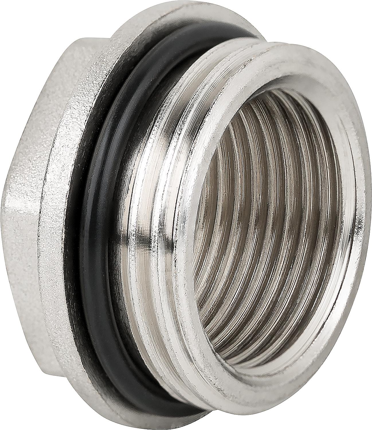 1" x 3/4" self-sealing nickel-plated plug