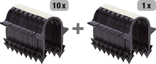 Value pack: 10x + 1x free staples for pipes 14, 16, 20mm, length 40mm, pack size 1000