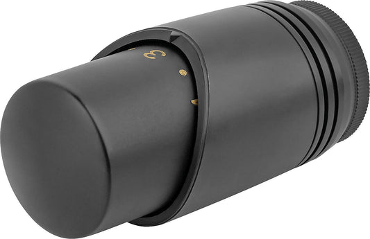 Thermostatkopf 2TT NN, schwarz Matt M30 x1,5, Flüssigkeitsfühler