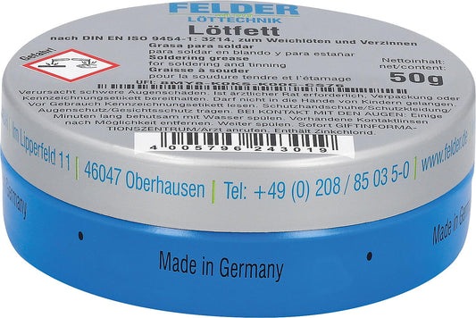 Soldering flux, for copper and copper alloys, 50g can