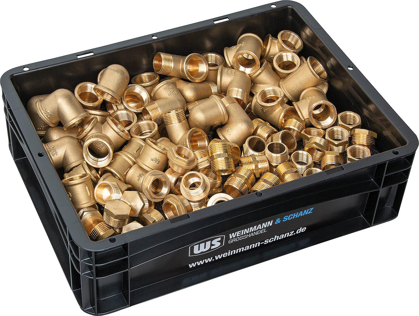 Brass threaded fittings DN15 (1/2") Value pack - 70 pieces + WS box free!