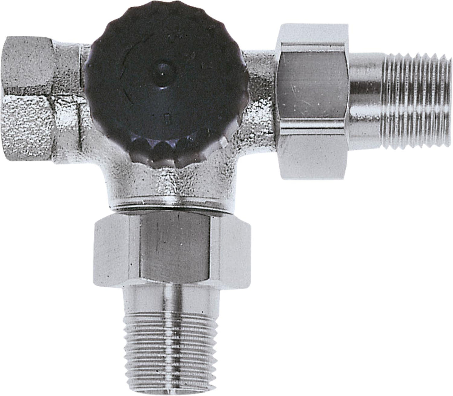 Three-way valve base screw nipple DN 15 (1/2'')