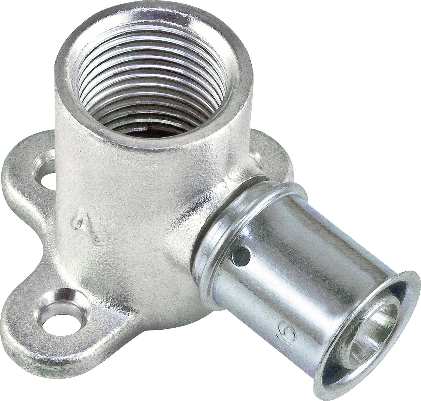 MULTITUBO press wall disc Ø16mm-DN10 (3/8") IT, tin-plated